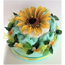 Textilní dort slunečnice ( jednopatrový)