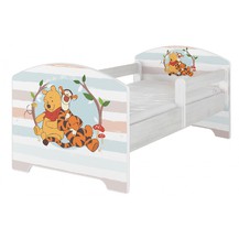 Dětská postel Disney - Medvídek PÚ proužek