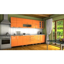 Kuchyňská linka Granada KRF 300 oranžový lesk