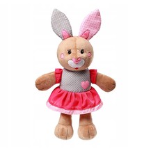 Plyšová hračka s chrastítkem Bunny Julia