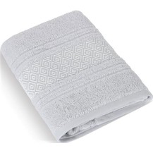 Froté ručník Mozaika 50x100 cm světle šedá