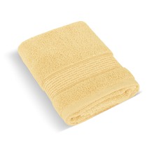 Froté ručník 50x100cm proužek 450g světle žlutá