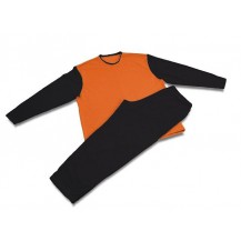Pánské pyžamo 3523 černá-oranžová (XL)