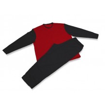 Pánské pyžamo 3518 černá-červená (XXXL)