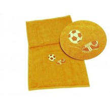 Ručník fotbal 50x100 ( 5-sytě_žlutá)