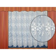 Záclona kusová - Věnce 110x300 cm  (bílá)